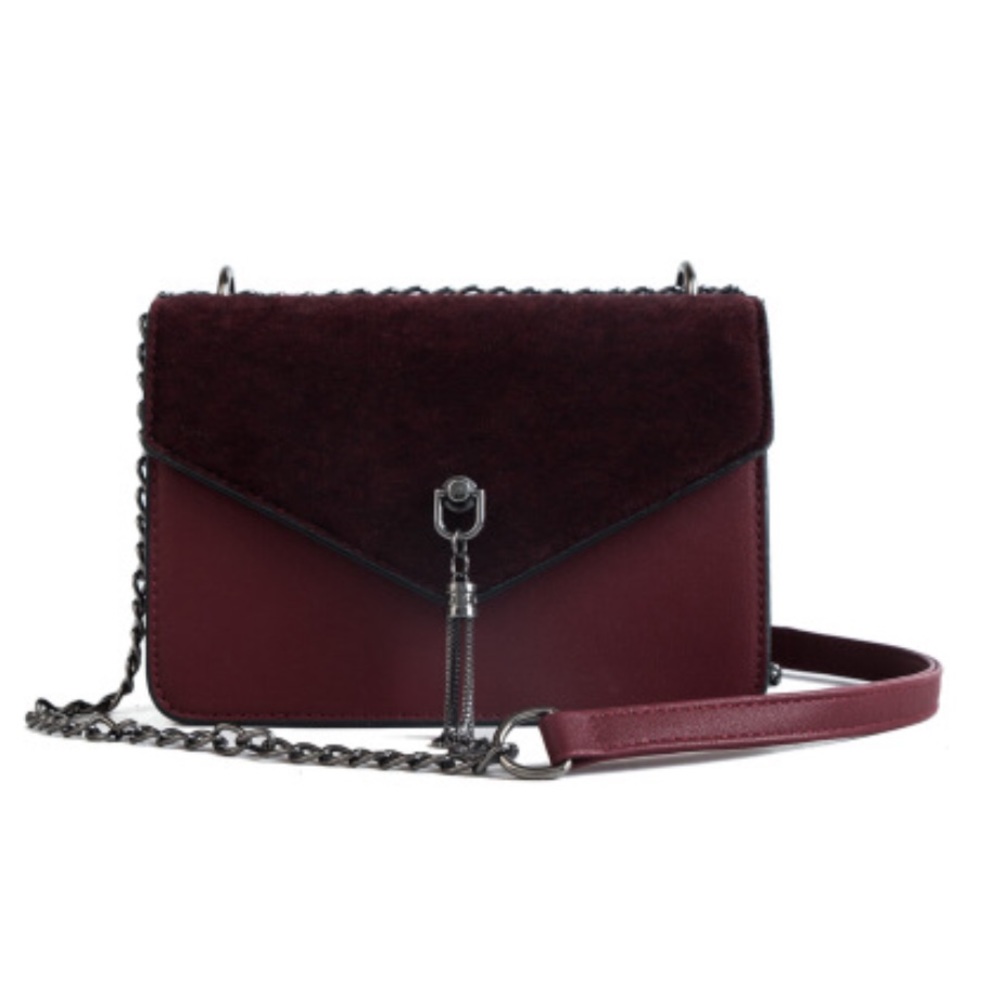 Leather and Velvet Bag